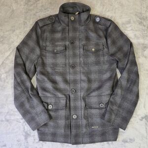 Ripzone Plaid Utility Jacket Size XL Lined Gray